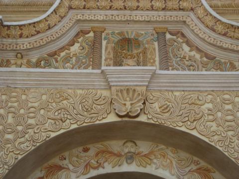 Church details in San Cristóbal de las casas, México