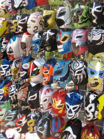 Lucha Libre masks in DF, Mexico